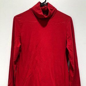 Eddie Bauer Red Turtleneck Jersey